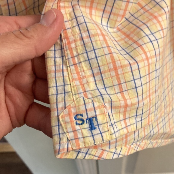 Like New Southern Tide lightweight L/S summer plaid button up men’s shirt - Picture 4 of 9